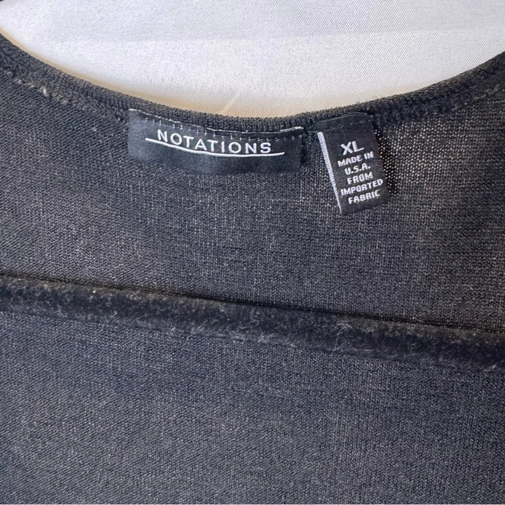 Notations Classic Black Open Cardigan - Picture 2 of 8